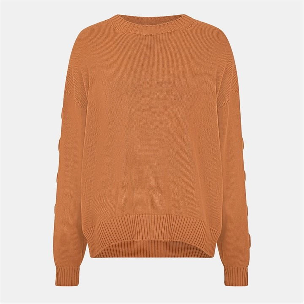 Off White 3d Knit Jumper - Brown